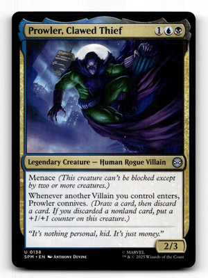 MTG - Prowler, Clawed Thief #138 - Marvel's Spider-Man