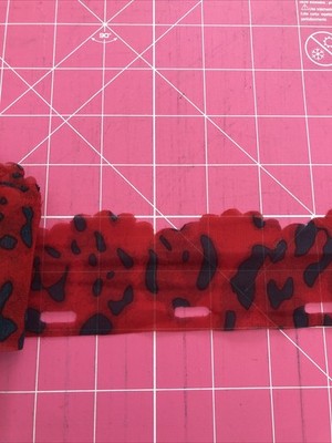 Red And Black Nylon Poly Lace 2   High X 31 Yards + 27  New