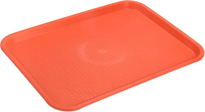 Plastic Fast Food Trays Bulk 12'' X 16'' Rectangular Serving Trays Cafeteria Trays