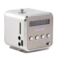 Small Radio, 5  5  5.2 cm USB Music Player, MP3 MP4 Player SD TF USB Mini