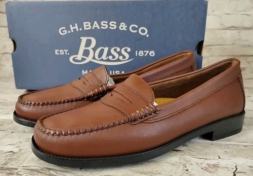 GH Bass & Co Kathleen Loafers Flats Shoes Womens Size 7.5 Brown Leather - Picture 3 of 7