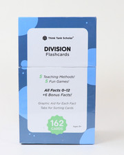 Division Flashcards Think Tank Scholar- NEW 162 Cards