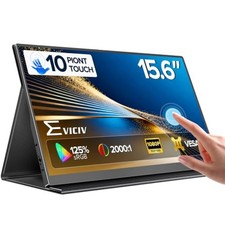 EVICIV Portable Monitor Touchscreen 15.6”, 125% sRGB 1080P IPS Screen 15.6