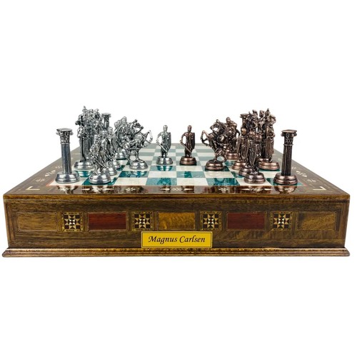 X Large Chess Set with Drawers Crusaders Pieces Personalized, Christmas Gift 🎁 - Picture 6 of 8
