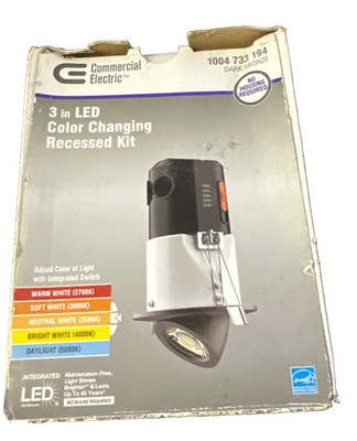Commercial Electric 3  LED Color, FREE SHIPPING Z69
