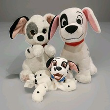 Disney 101 Dalmatians Plush Lot of 3 Puppy Stuffed Animals Disney Baby Beanbag