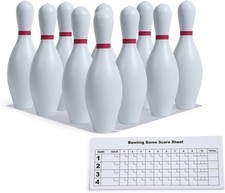 10 Pin Bowling Set with Ball Indoor Outdoor Sports Game for Kids Adults