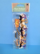 FREE SHIP Jolee's TRICK OR TREAT Scrapbook Dimensional Stickers FALL HALLOWEEN
