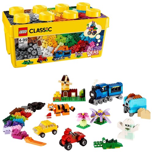 LEGO 10696 Classic Medium Creative Brick Box, Easy Toy Storage, Colo (US IMPORT)
