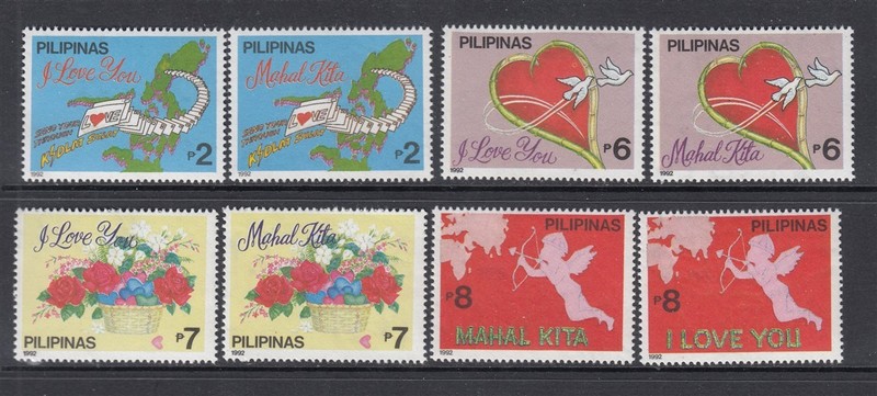 #2137-40 I LOVE YOU Set (Mint Never Hinged) cv$15.25