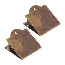 2Pcs Antique Note Document Clip Journaling Page Clip For Book Notebook Journal