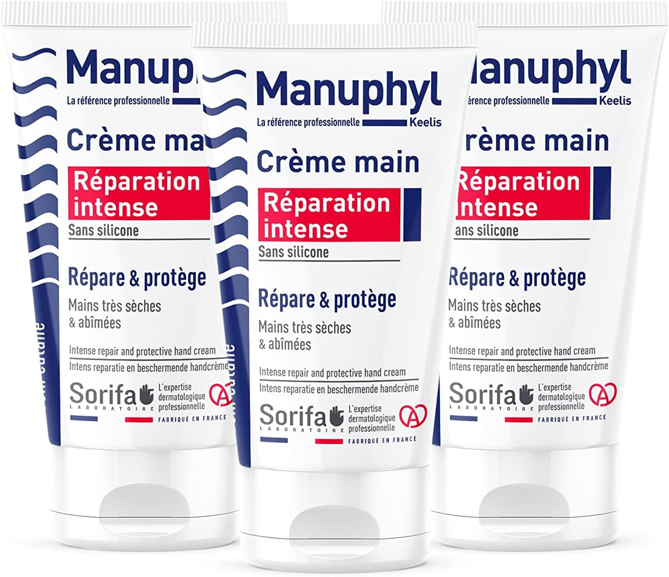 Manuphyl Intense Repair Crema Mani Professionale - Kit 3 Pezzi 100ml