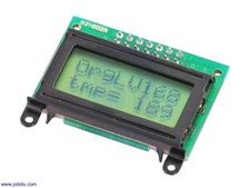 8x2 Character LCD - Black Bezel Parallel Interface