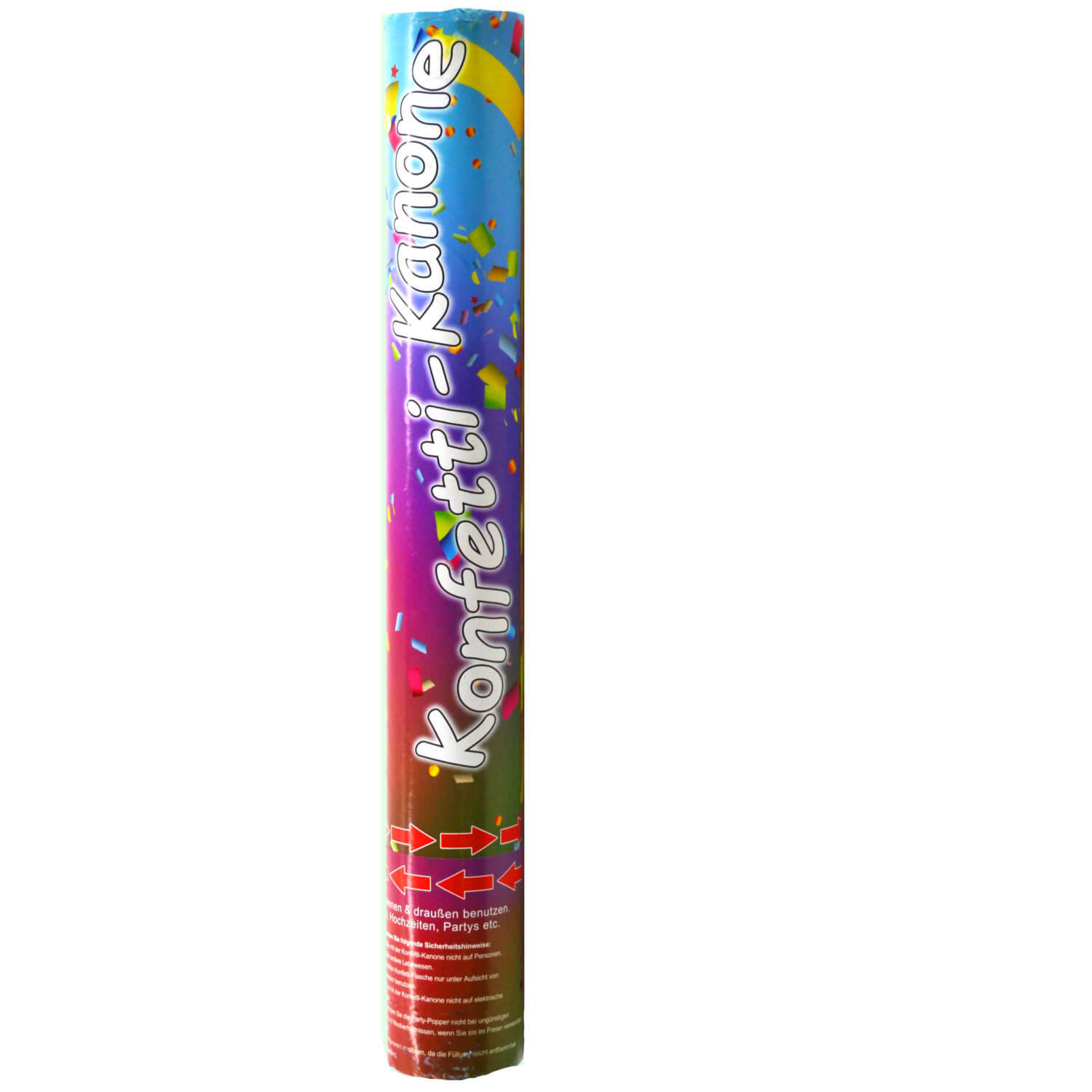 2x Konfetti-Kanonen Silber – Partypopper Ca. 40 Cm Für Hochzeit & Feiern