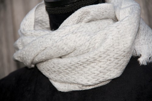 Bufanda de cachemira tejida a mano para hombre mujer silenciador de pashmina lana cálida suave - Imagen 18 de 44