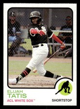2022 Topps Heritage Minor League #165 Elijah Tatis Card ACL White Sox