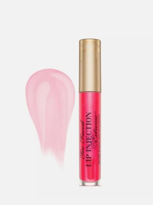 Too Faced Lip Injection Extreme Lip Plumper Pink Punch Lip Gloss New Box Fresh
