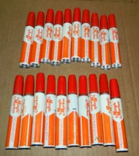 20 RED VTG 1970S 1980S PERMANENT MAGIC MARKER METAL MODEL 59 LOT UNUSED NOS