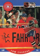 Tom Chorske 1990 Pro Set #616 Montreal Canadiens