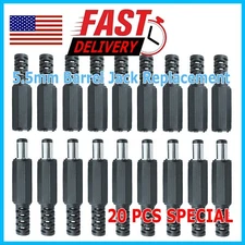 10set DC Power 5.5x2.15mm Male Female Plug Jack Connector Cable Socket CCTV B209