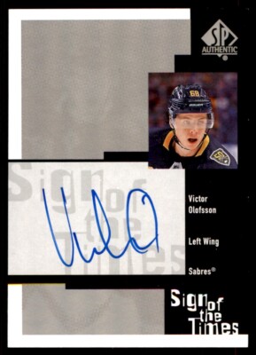 2019-20 SP AUTHENTIC SIGN OF THE TIMES RETRO VICTOR OLOFSSON AUTO BUFFALO SABRES