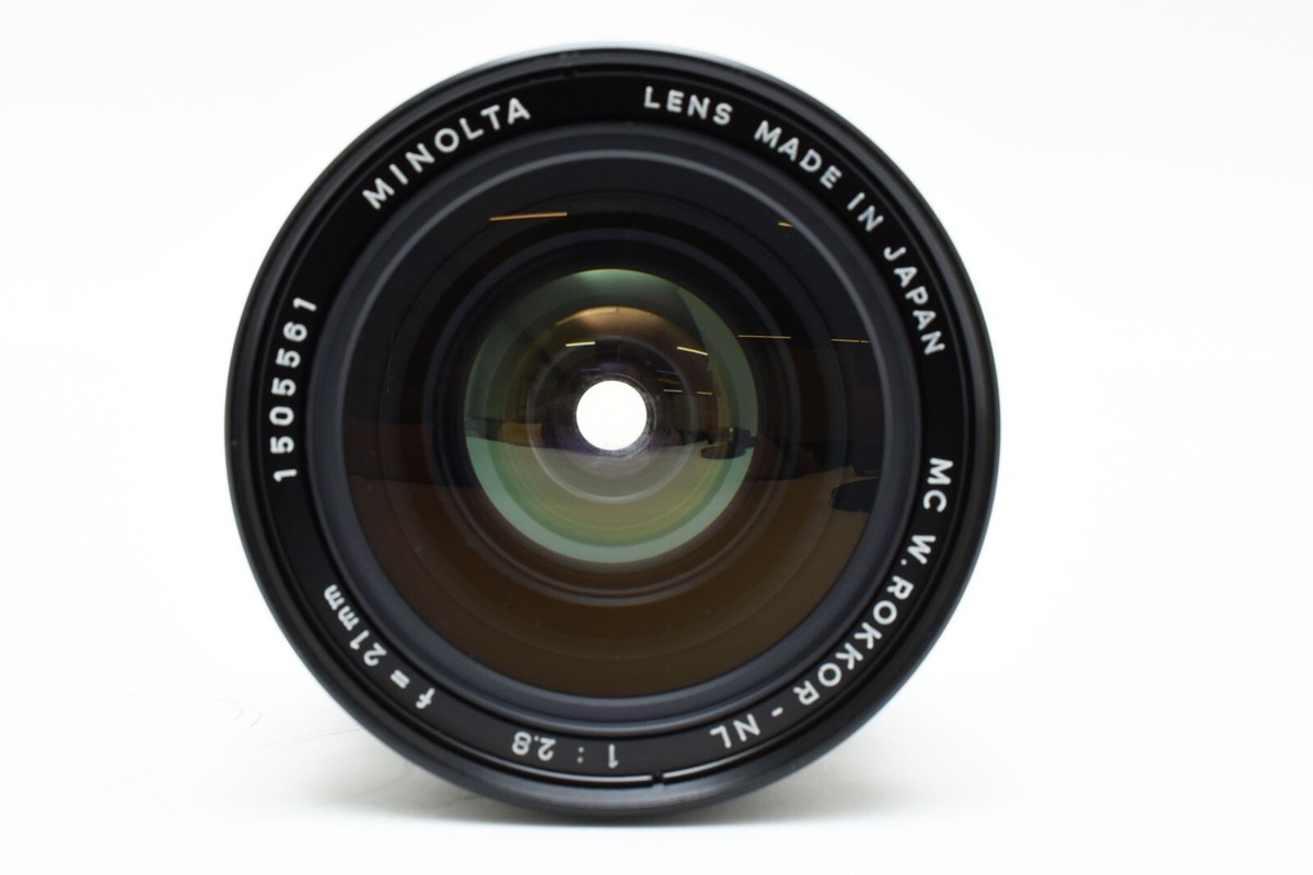 MINOLTA MC W ROKKOR-NL 21mm f/2.8レンズ Minolta MC W.Rokkor-NL 21mm f/2.8 Wide Angle Lens JAPAN | eBay