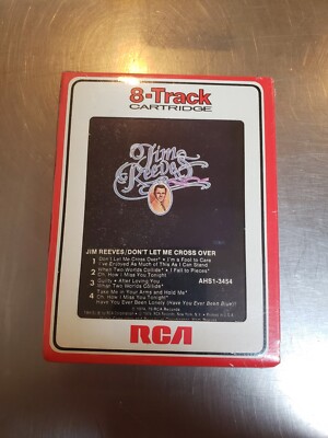 1979 Jim Reeves Dont Let Me Cross Over 8 Track Cartridge Printed In The USA