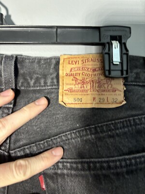 RARE Vintage Levi's 501 Blank Tag Made In USA Size 29x32 | eBay