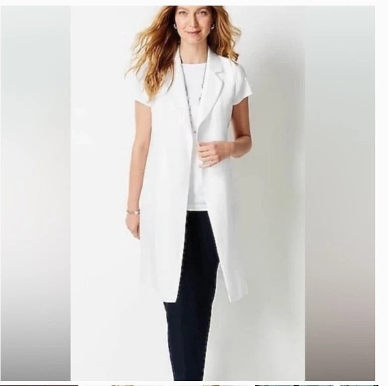 J jill long vest clearance