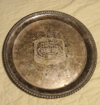 1963 Genesee Beer Tray  1 Million Barrels Of Beer Made  Vintage Brewery Promo