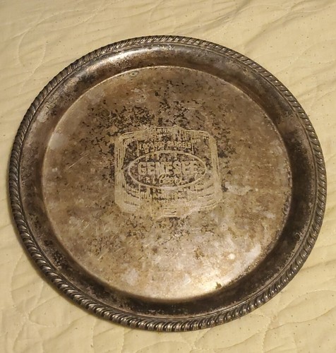 1963 Genesee Beer Tray “1 Million Barrels Of Beer Made” Vintage Brewery Promo