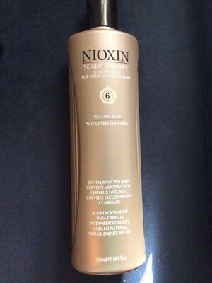 Nioxin System 6 Scalp Therapy Conditioner Medium/coarse Natural Hair 16.9oz New