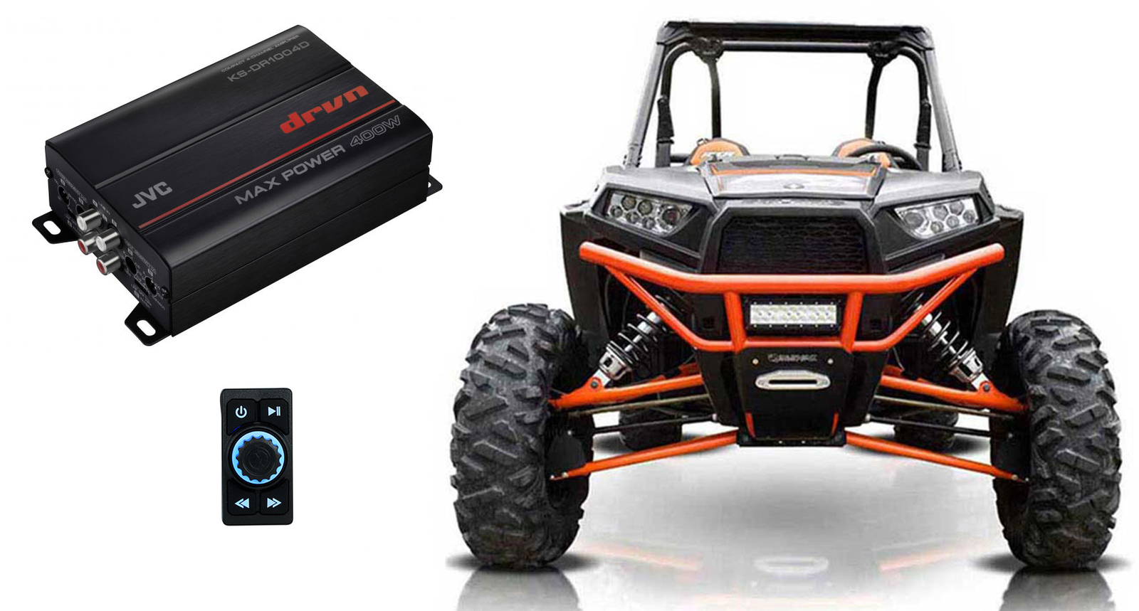 JVC KS-DR1004D 4-канальный Усилитель кулисный переключатель Bluetooth-контроллера 4 RZR ATVUTV