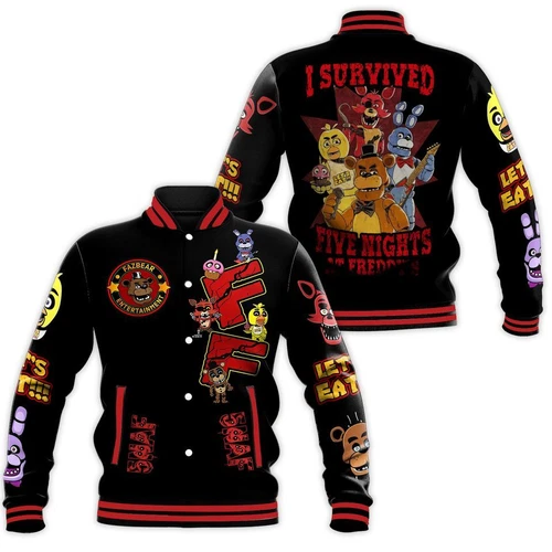 Five Nights At Freddy Jacket, Baseball Jacket