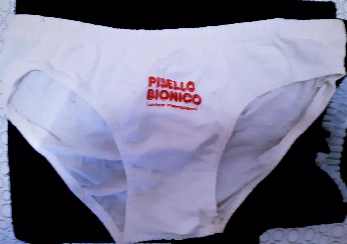 Slip Uomo *Nuovi dIvertenti *Pisello Bionico* tg. 4/M idea REGALO  Compleanno ecc