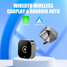 2in1 USB Wireless CarPlay Dongle Wireless Android Auto Adapter AI Smart Box NEW
