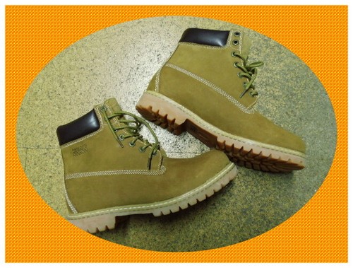 HENSON&HENSON Herren-Stiefeletten Leder-Boots hell-braun Gr.44 NEU