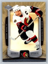 2005 Upper Deck Rookie Update #67 Daniel Alfredsson Ottawa Senators   HOF