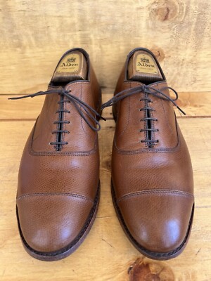 Allen Edmonds Park Avenue Brown Pebbled Leather Oxford Cap  display picture 2