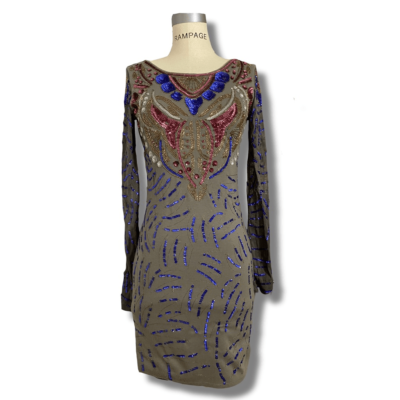 Free People Women's Size Small Sequined Long Sleeve Bodycon Dress  Multicolor NWT | eBay
