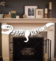Dinosaur Dino Happy Birthday Banner Fossil Jurrasic T-rex Garland -- Party... Dinosaur Dino Happy Birthday Banner Fossil Jurrasic T-rex Garland -- Party...