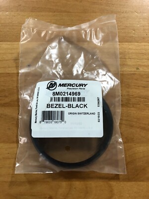 MERCURY SMARTCRAFT 85MM BLACK BEZEL GAUGE COVER FOR SC1000 SYSTEMS  8M0214969