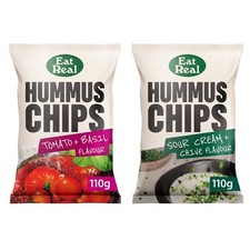 Eat Real Crisps Selection Hummus Variety Chips 110g, Gluten Free