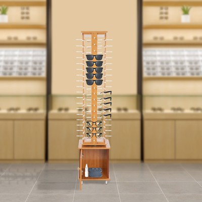 Rotating Glasses Storage Display Stand Modern Commercial Eyewear Hanging Rack
