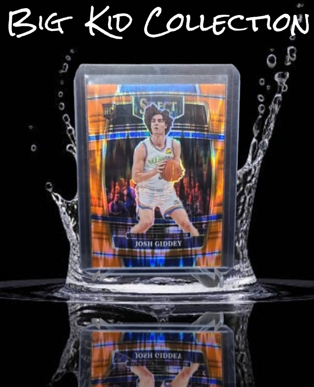 2021-22 Panini Select Josh Giddey Rc Orange Flash Prizm #58