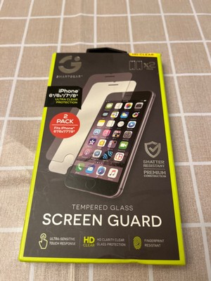 SMARTGEAR 2 pack clear iPhone 6/6S/7/8 tempered glass screen guard