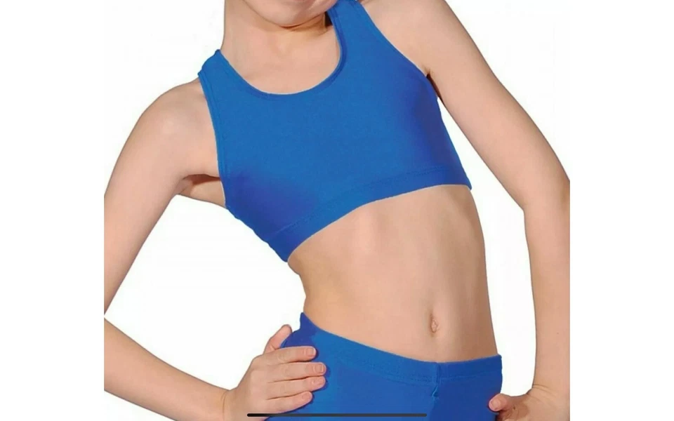 BRAND NEW GIRLS DANCE NYLON LYCRA CROP TOP MORE COLOURS AVAILABLE - Image 4 of 4