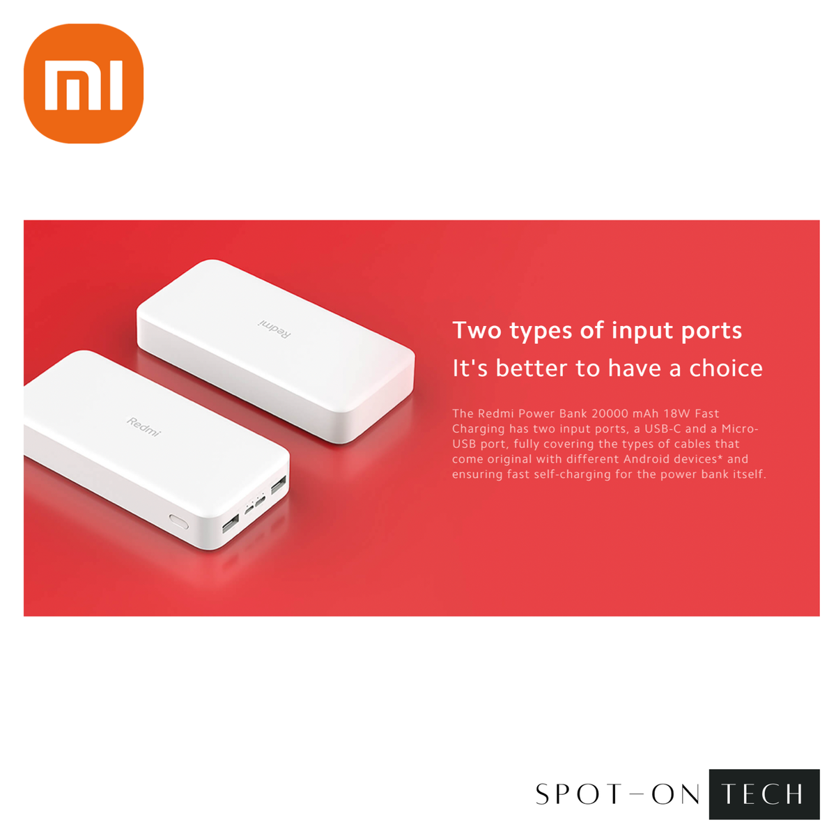 Silicon Power C20QC 20,000mAh Power Bank Fast Charging 2x USB-A, 1x USB-C, 1x Micro USB - White