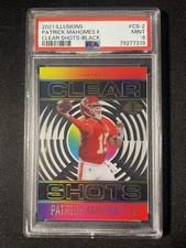 2021 ILLUSIONS PATRICK MAHOMES II CLEAR SHOTS BLACK #’d /50 PSA 9 #CS-2