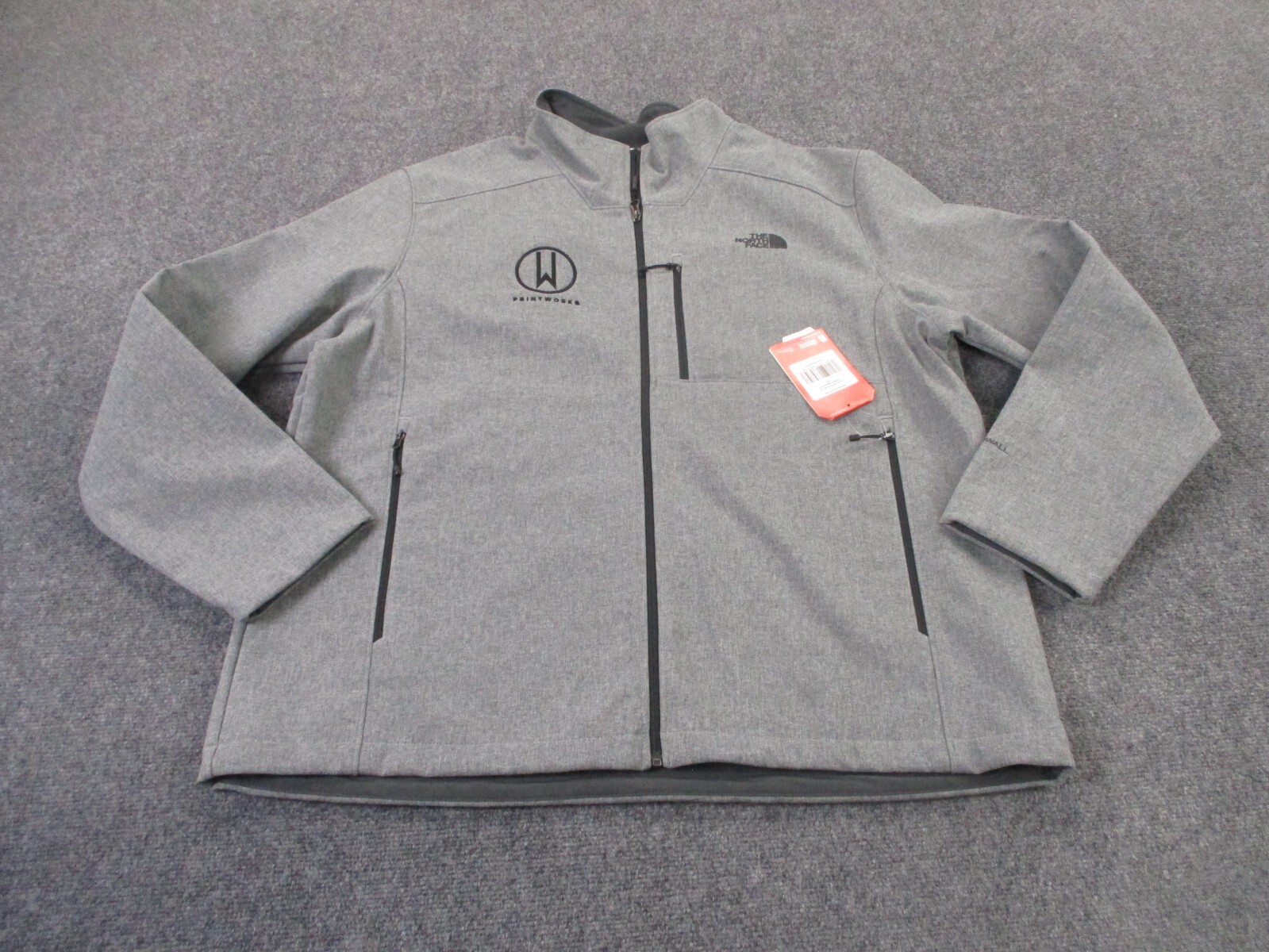 North Face Men 2XL Windwall Softshell Jacket for Hiking Work Outdoor Windproof Lined Coat